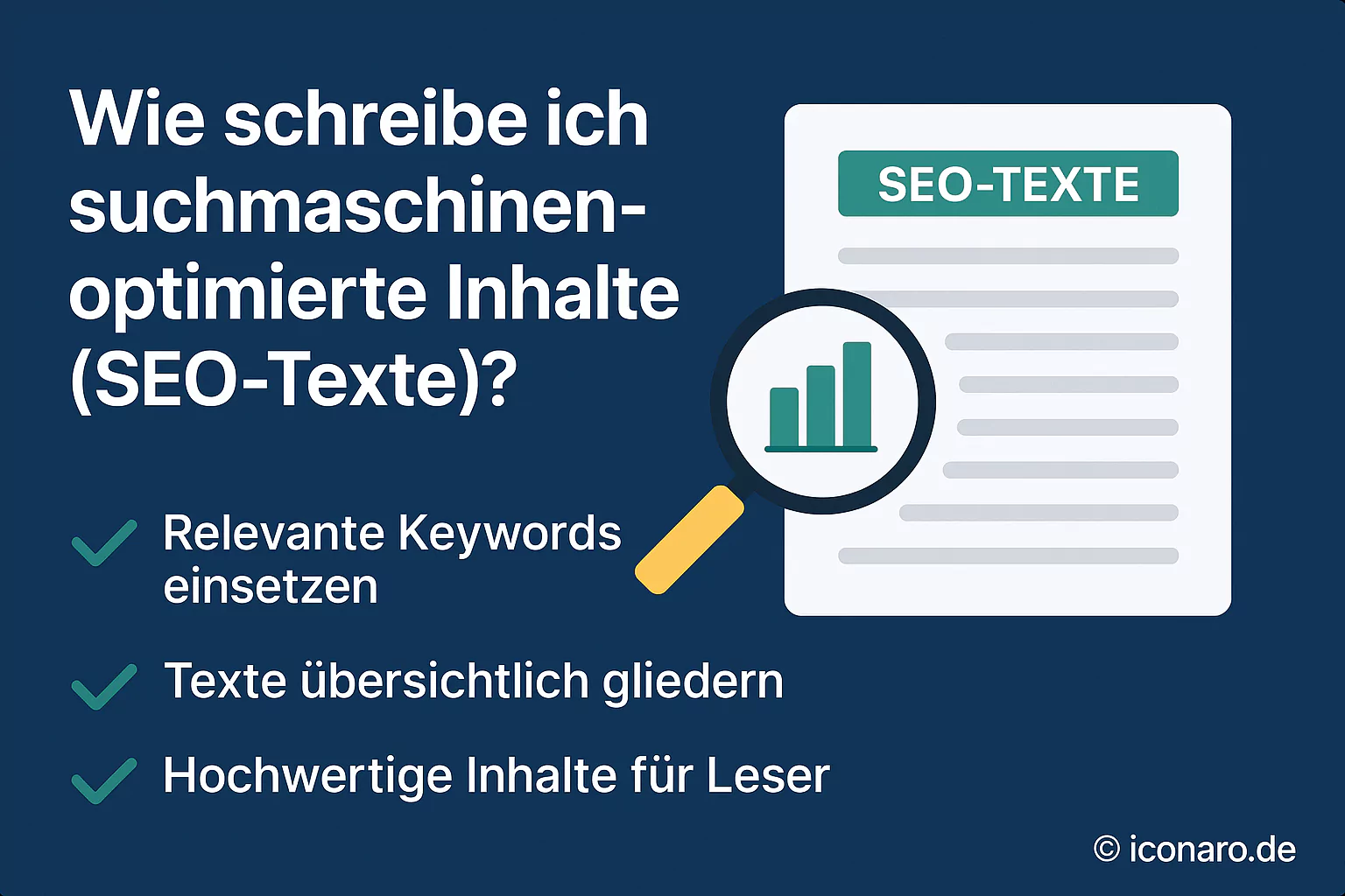 Wie schreibe ich suchmaschinenoptimierte Inhalte (SEO-Texte)?