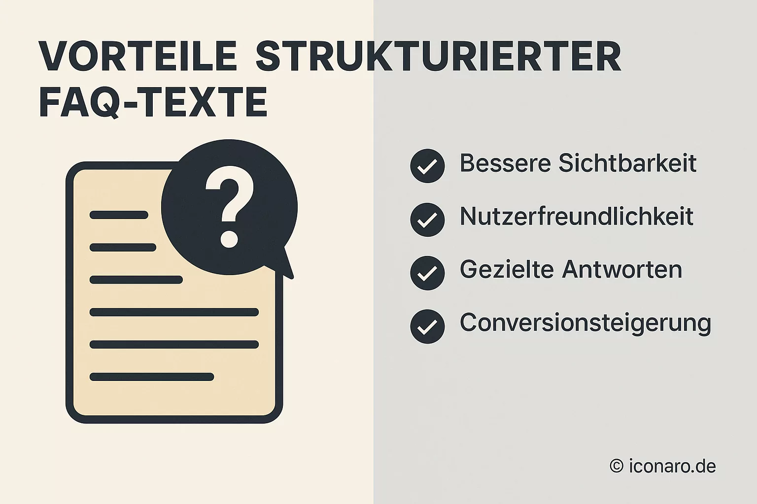 Welche Vorteile bieten strukturierte FAQ-Texte?