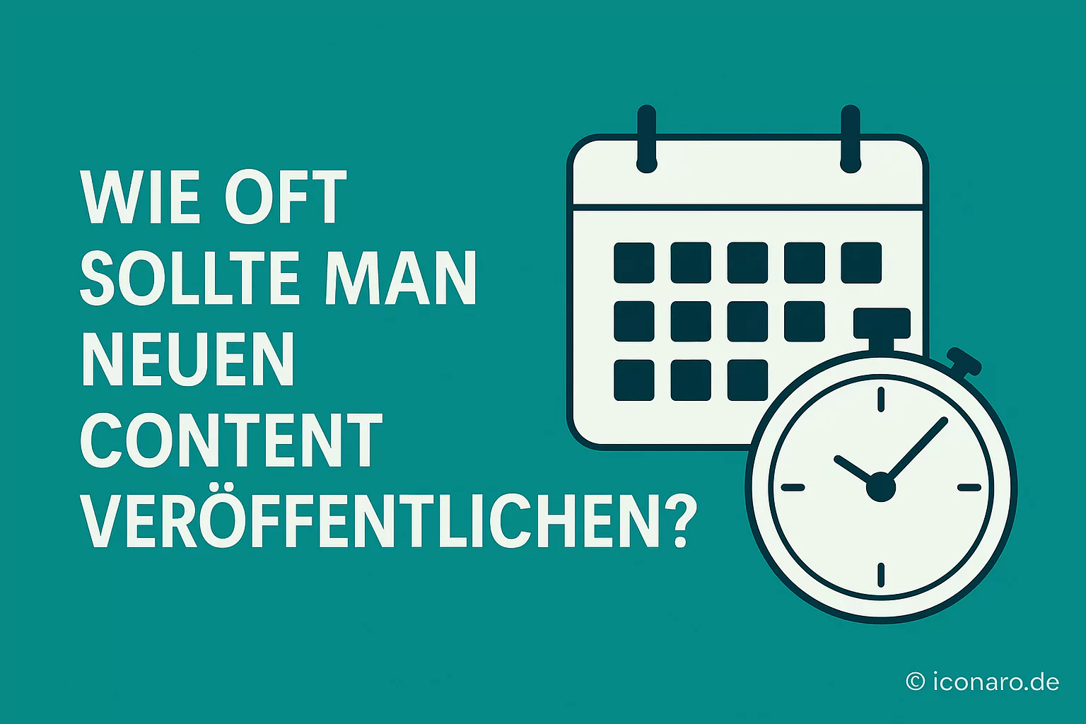 Wie oft sollte man neuen Content veröffentlichen?