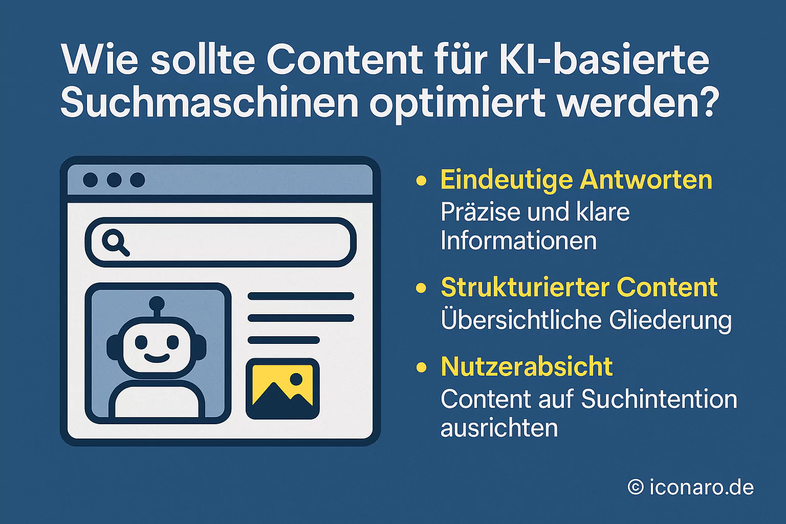 Wie sollte Content für KI-basierte Suchmaschinen optimiert werden?