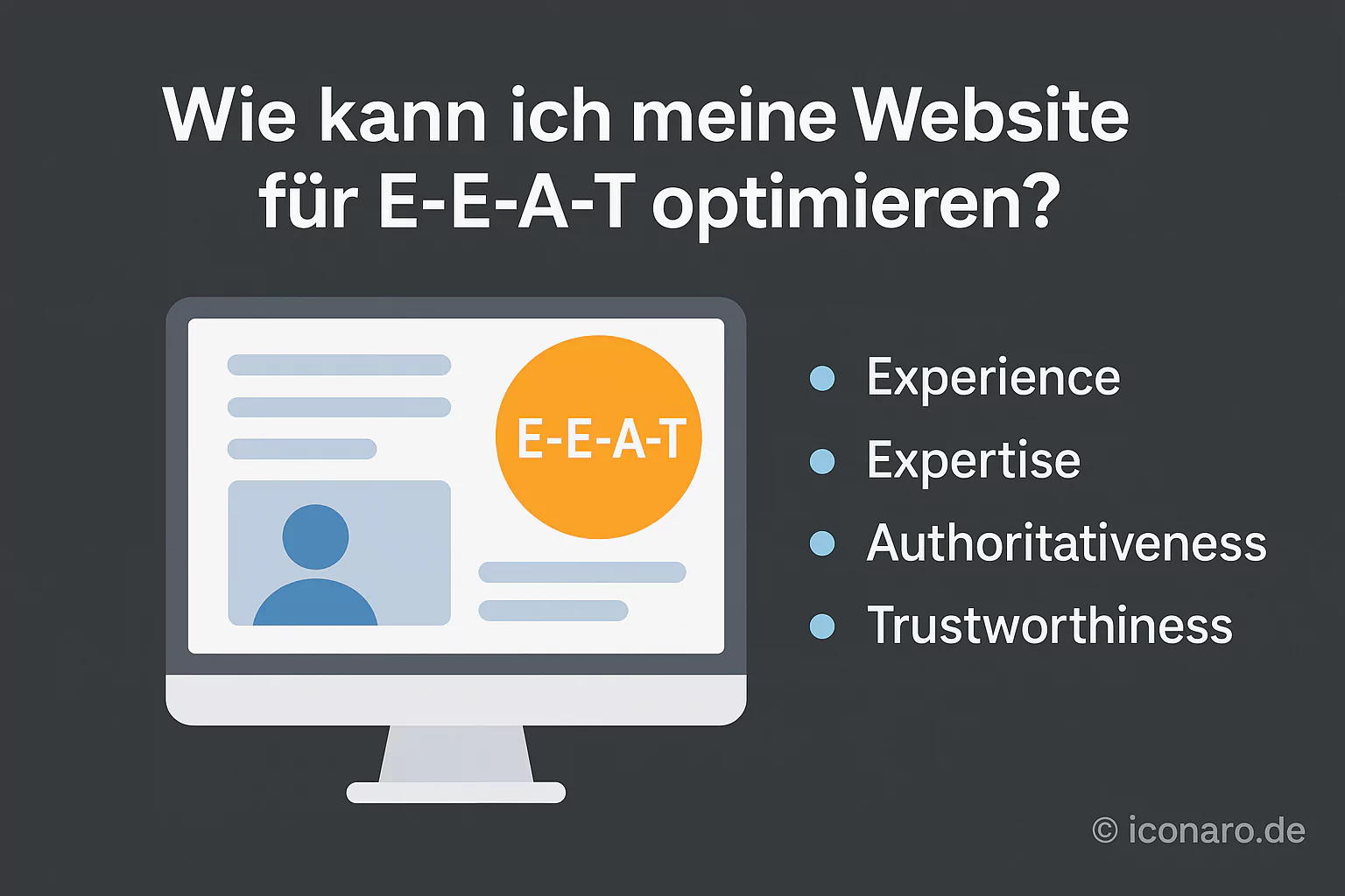 Wie kann ich meine Website für E-E-A-T optimieren?