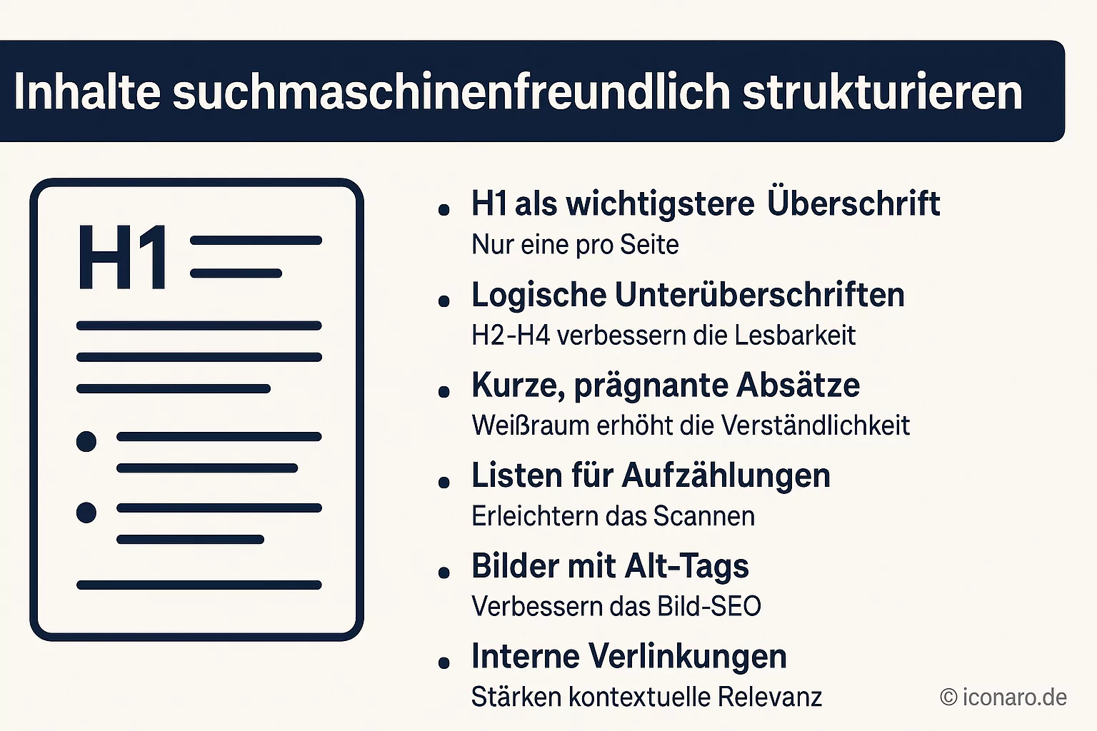 Wie strukturiere ich Inhalte suchmaschinenfreundlich?